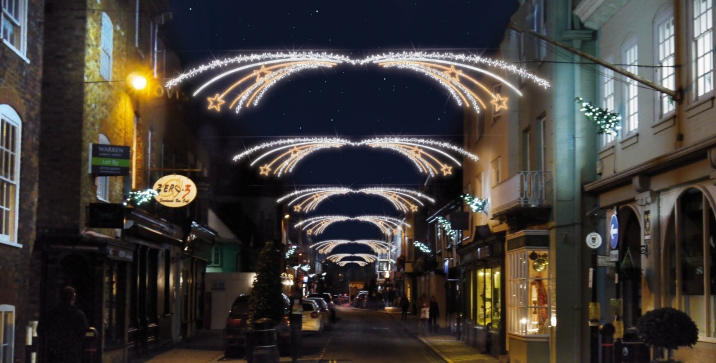 South Holland District Council and Spalding Town Board Announce Major Investment in new Christmas Lights for Town Centre